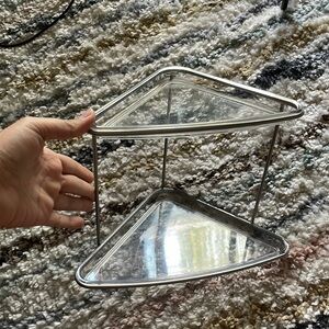 2 tier acrylic shelf